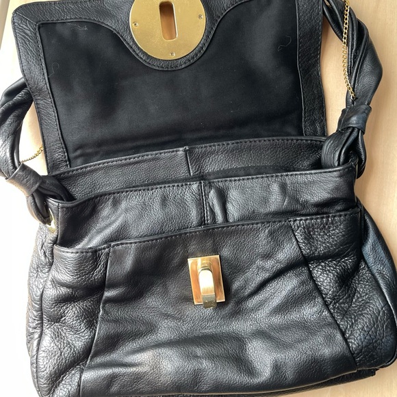 Vince Camuto Dual Leather Statement T-Clasp Purse - Picture 7 of 8